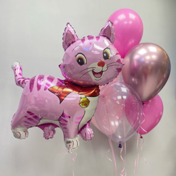 Композиция "Розовый Кот" 