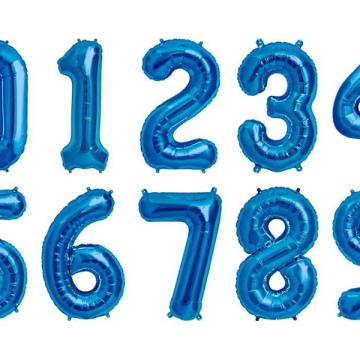 Шар Цифра " Синий" 